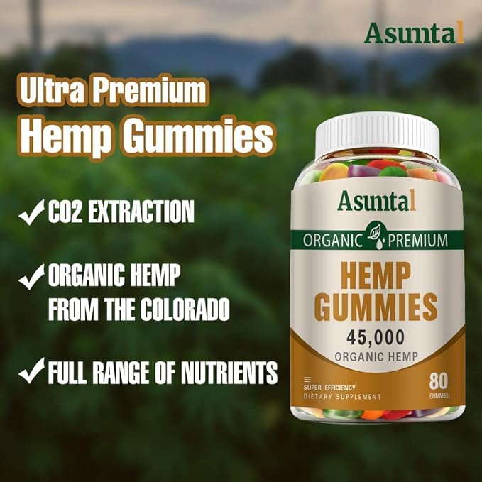 Natural Hemp Gummies Advanced Extra Strength High Potency Mood Gummies-Pain Anxiety Stress Sleep,Cornbread Cbdmd Cbdfx CBS CDB Gummy - Hemp Supplements