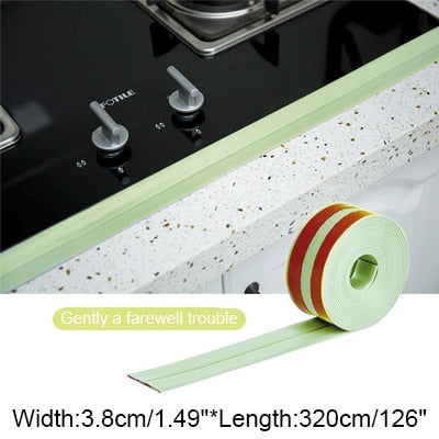 Waterproof  Oil Proof Tape Strip Kitchen Sink Paste Gap Beauty Seam Bathroom Toilet Paste Mold Tape