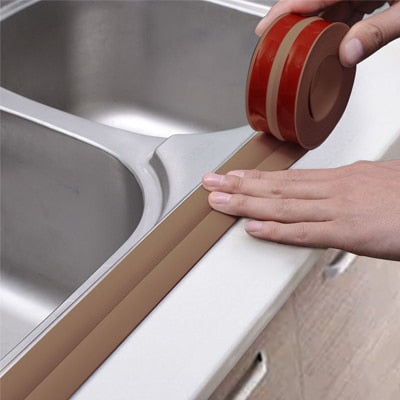 Waterproof  Oil Proof Tape Strip Kitchen Sink Paste Gap Beauty Seam Bathroom Toilet Paste Mold Tape